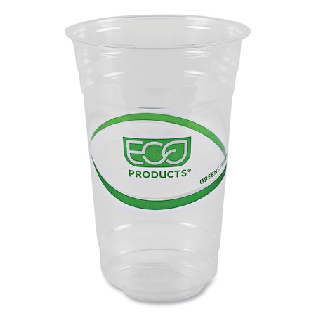 Eco-Products GreenStripe Renewable and Compostable Cold Cups, 20 oz, Clear, PK1000 EP-CC20-GS